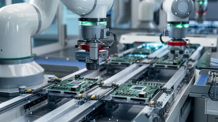 A map highlighting areas with PCB manufacturers.
