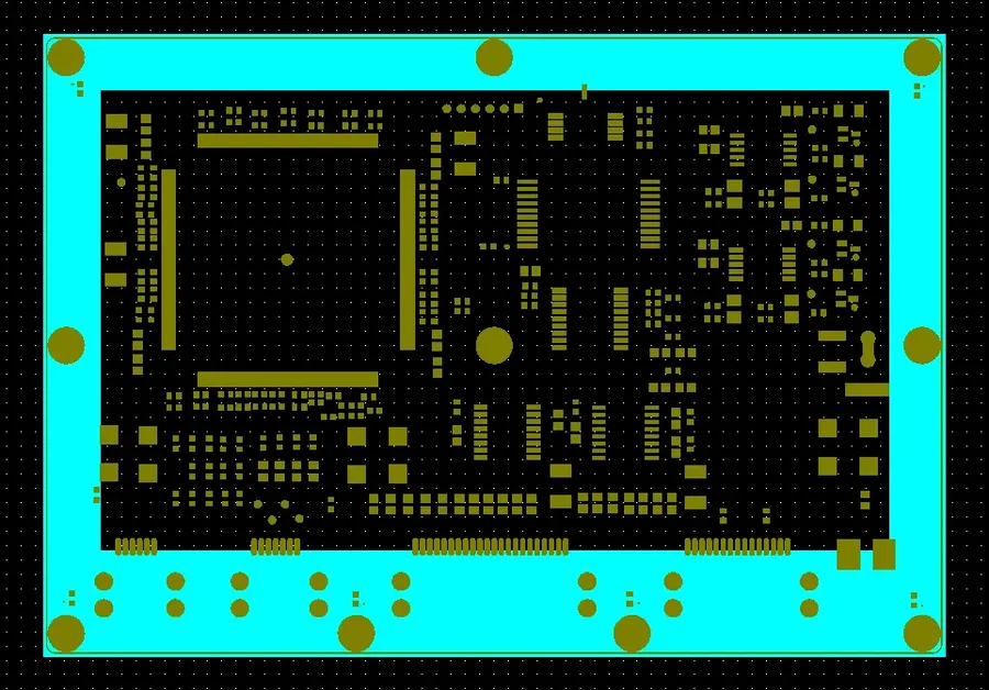 A screenshot of PCB design software showing PCB layout files.