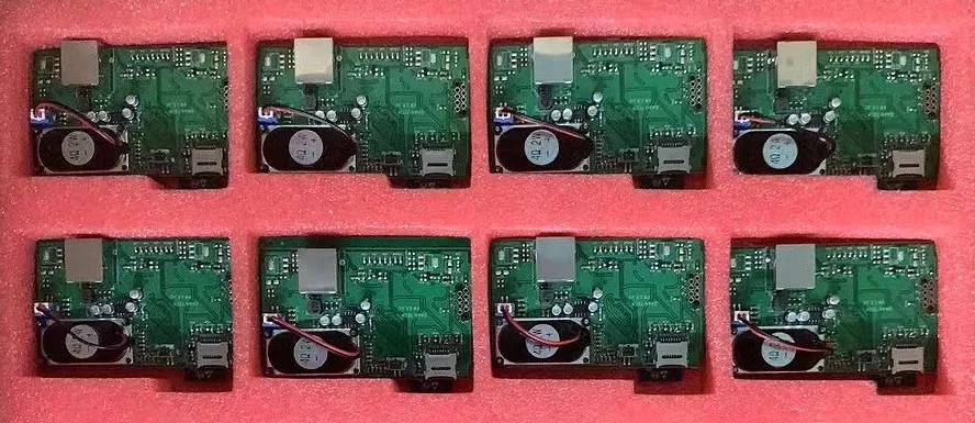 Packaged PCB boards ready for shipping from a factory.