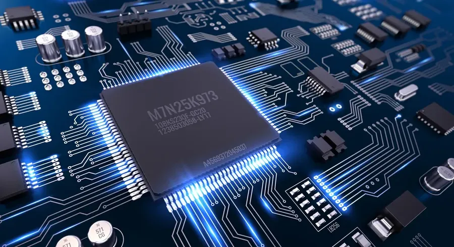 A close-up of an advanced circuit board.