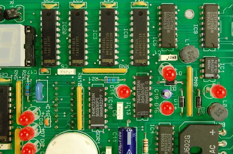 A photo showing a business meeting between a customer and PCB supplier.
