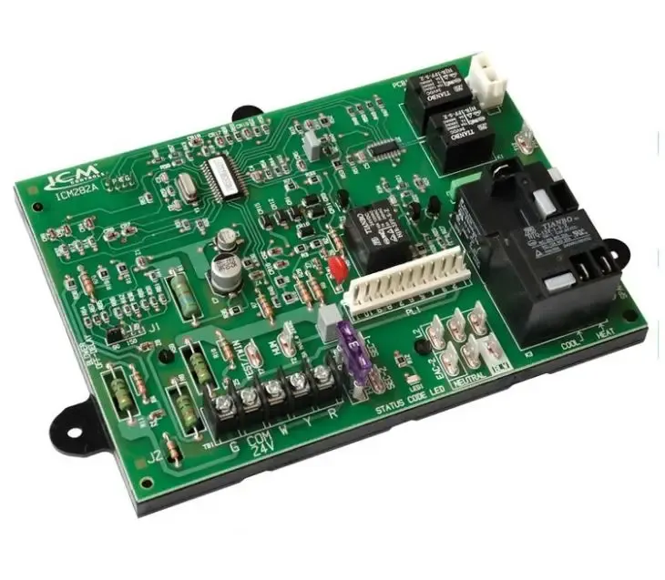 A warehouse with shelves of inverter circuit boards ready for shipment.