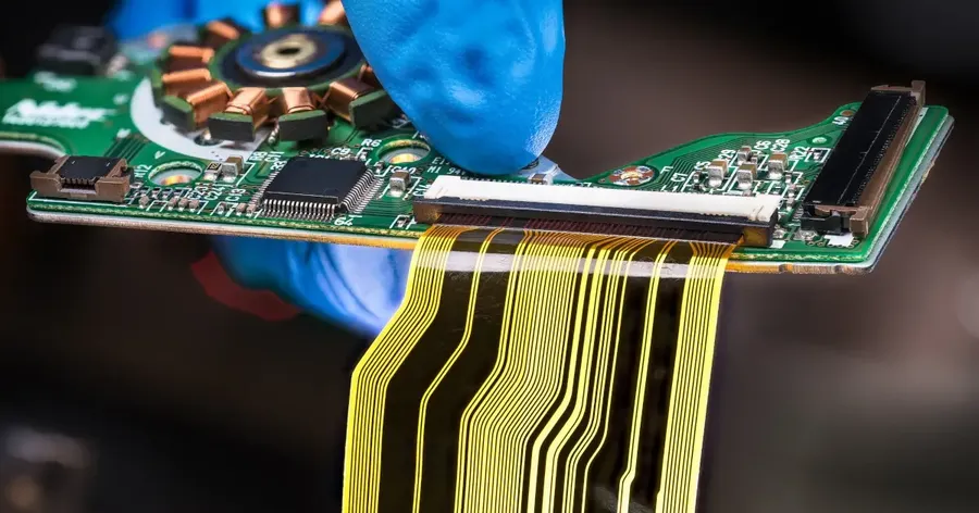 An overview of a facility where rigid-flex PCBs are manufactured.
