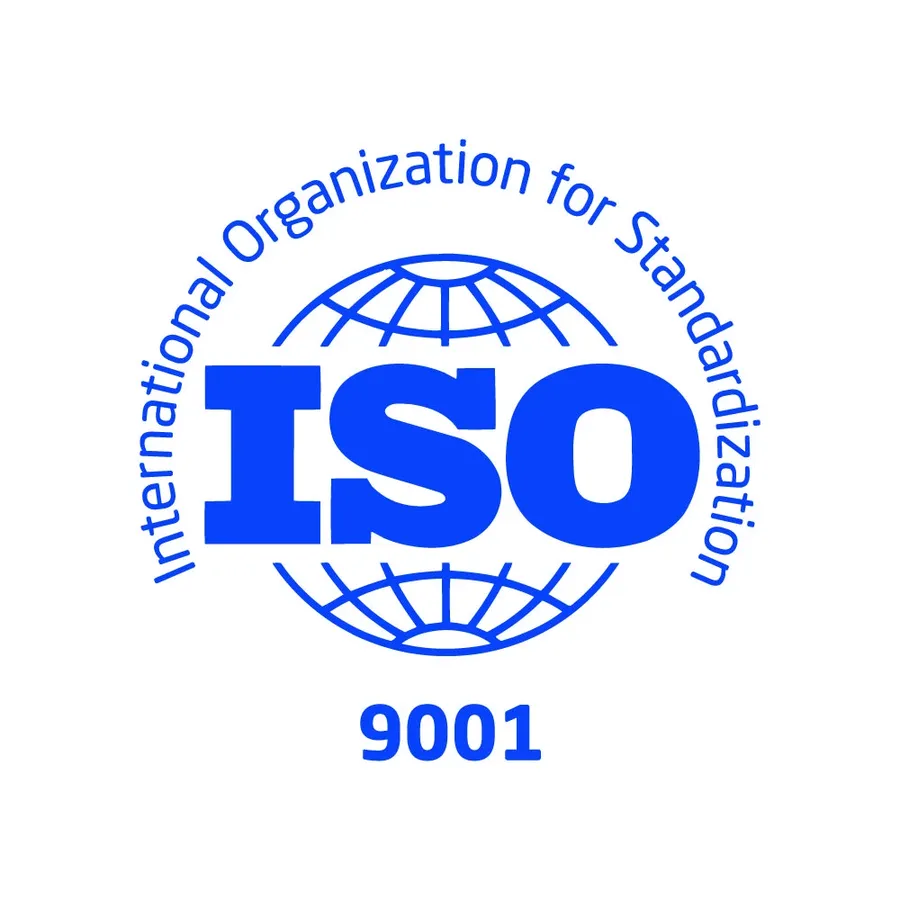 An example of a common ISO certification logo.