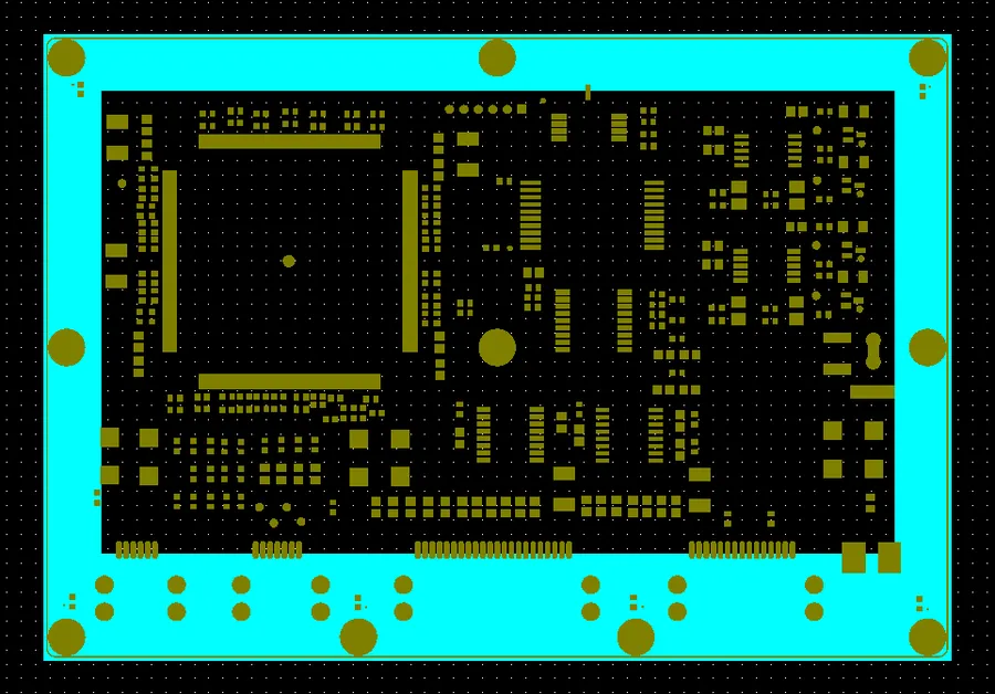 A screen showing PCB design files on a computer.