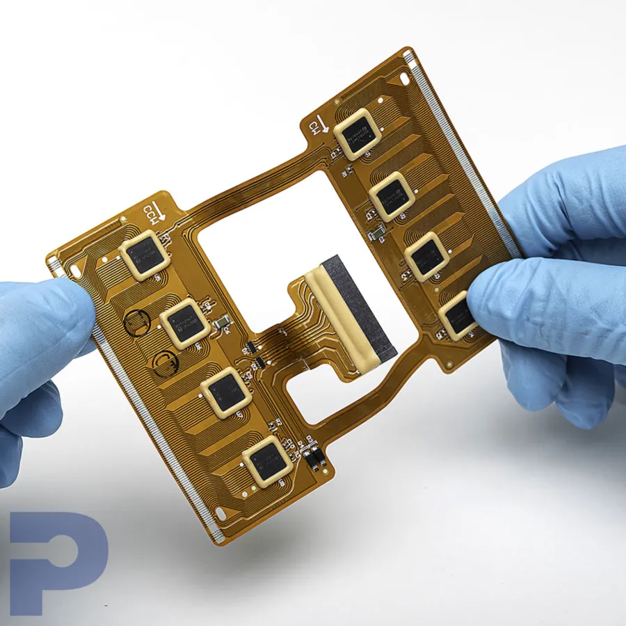 A factory producing flexible circuit boards in the USA.