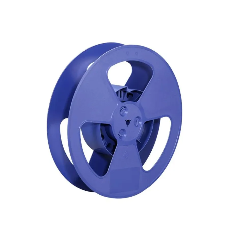 A close up of reels containing electronic components for PCB assembly.