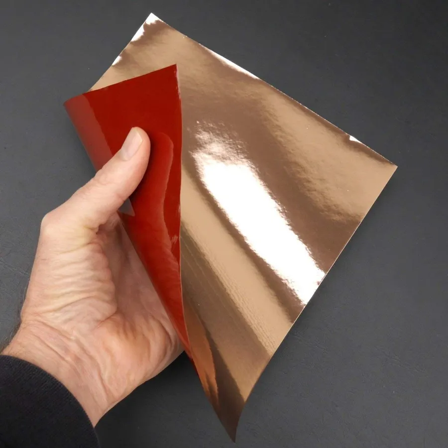 A sample of flexible PCB laminate material.