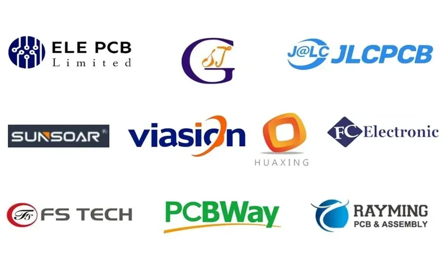 A view of different PCB factories in various locations.