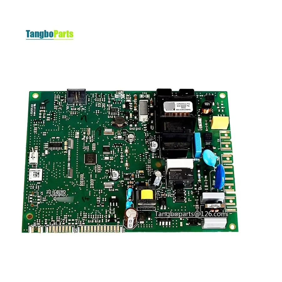 A new circuit board next to an old, damaged one.