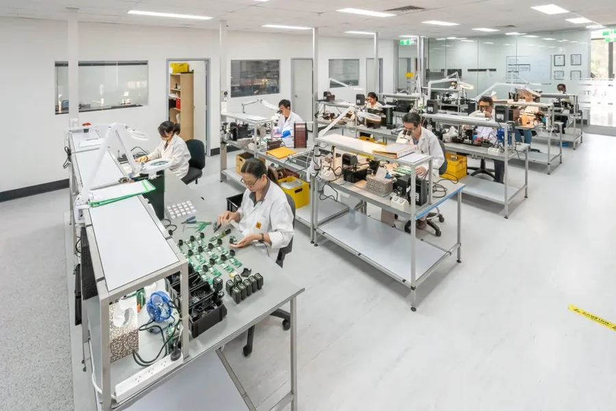 A view of a PCB assembly facility.