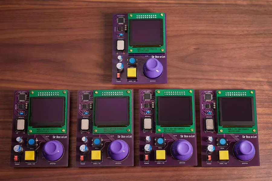 A comparison of different PCB boards from several manufacturers.