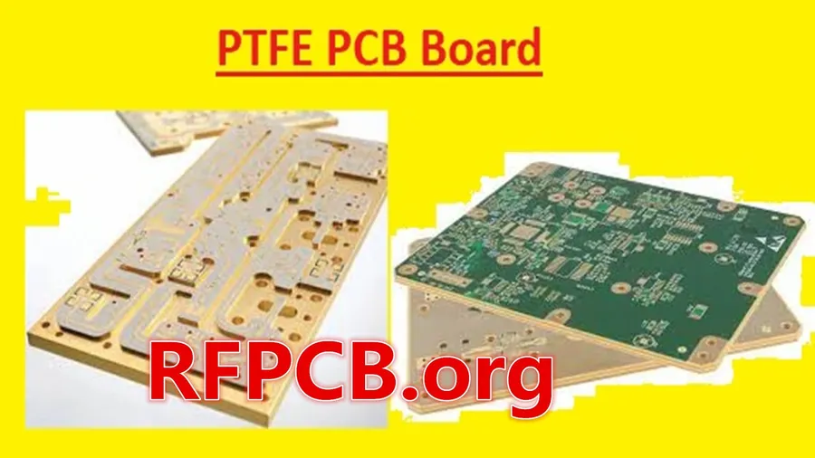 A Teflon PCB used in a radar antenna.
