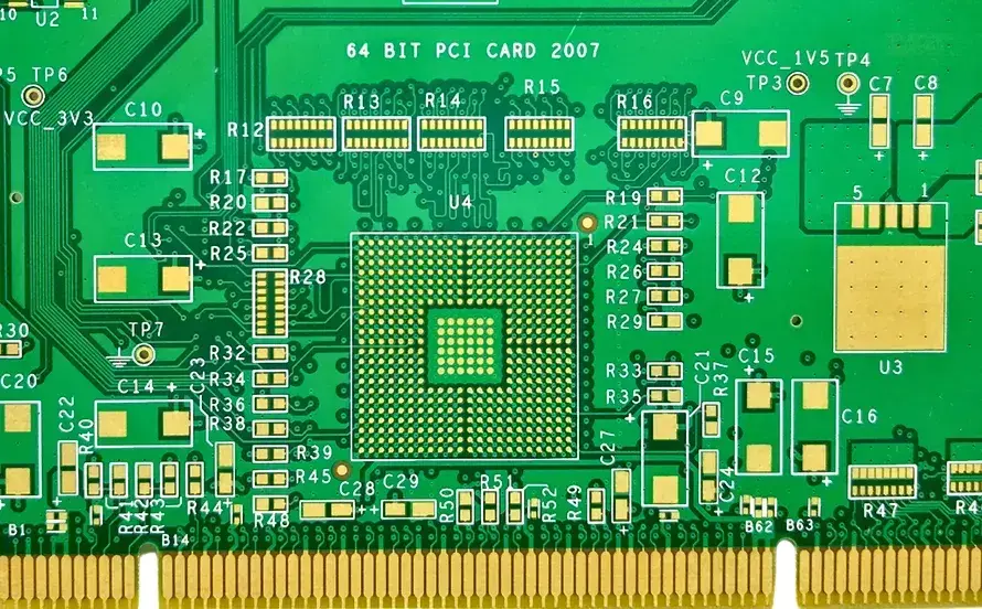 A PCB being manufactured with speed and precision.