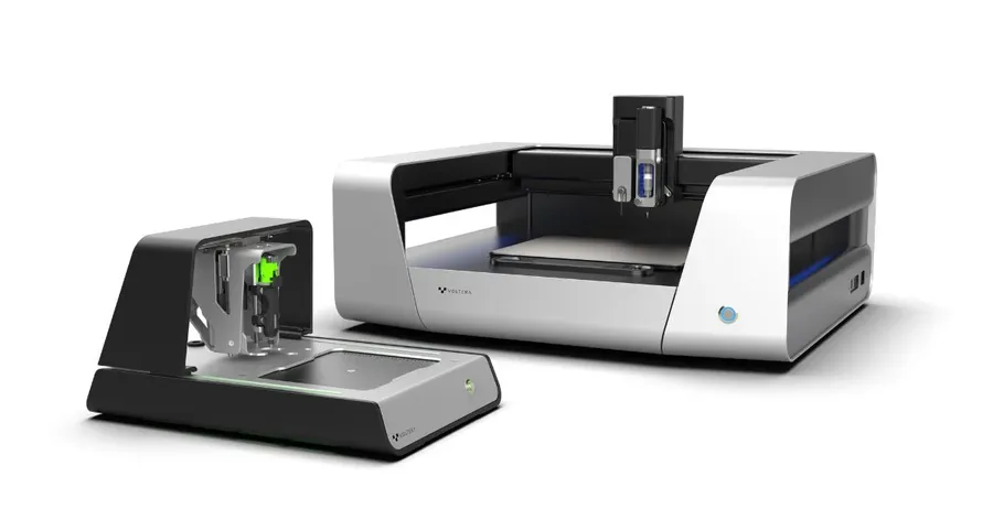 Side-by-side view of Voltera V-One and NOVA printers.