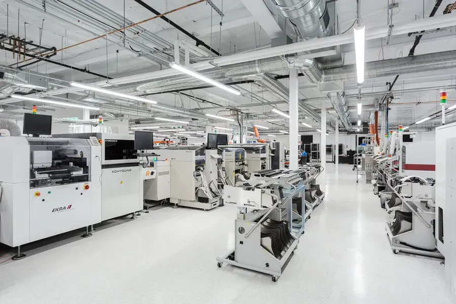 A photo of a PCB manufacturing facility in the USA.