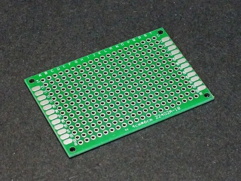A PCB prototype board with various components, highlighting the initial design phase.
