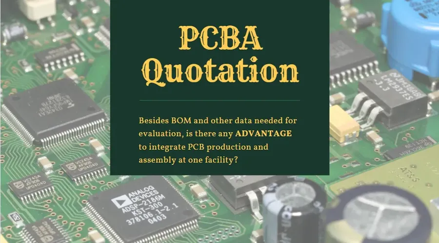A sample PCB quotation breakdown.