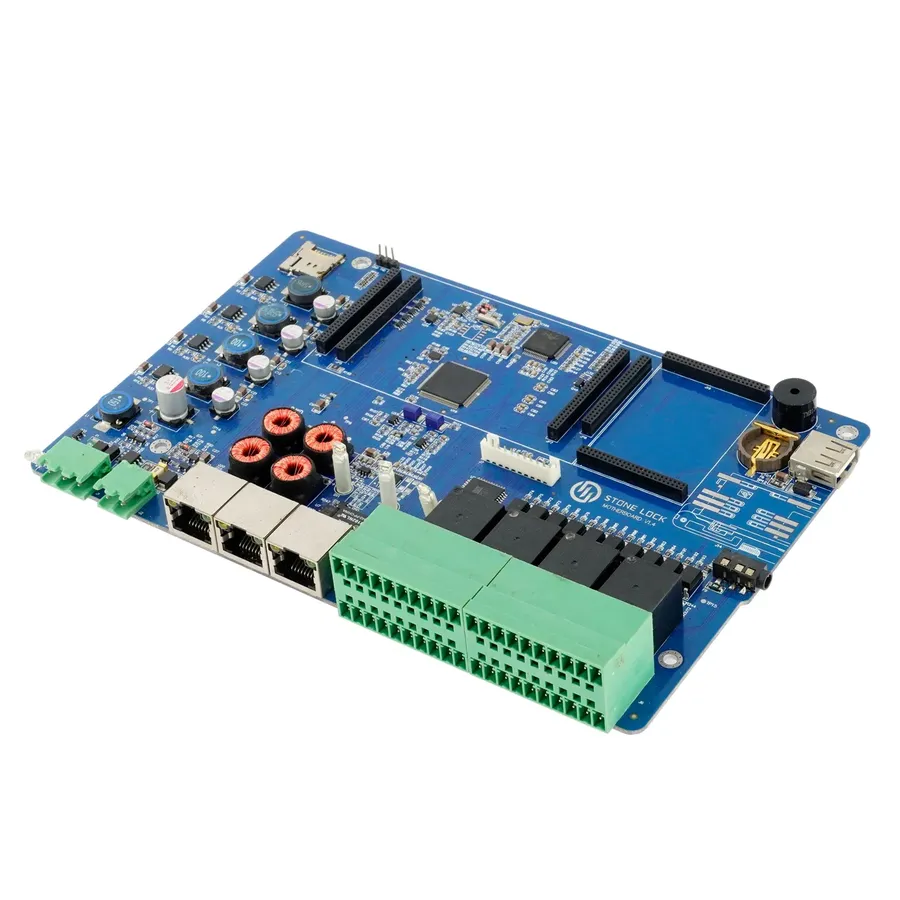 An assembled and functional PCB integrated into an electronic device.