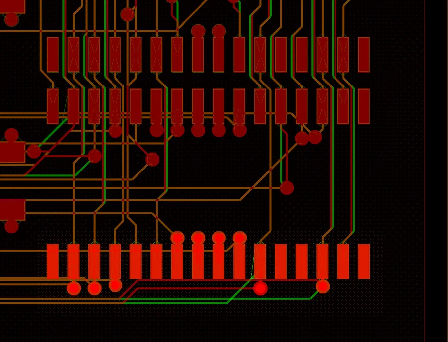 A display of different PCBs for comparison.