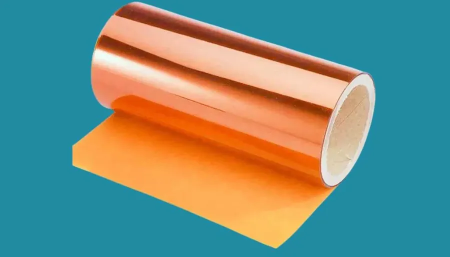 Rolls of PCB substrate materials used in the manufacturing process.