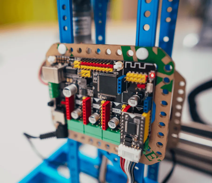 Different material samples used for aerospace PCBs, including laminates and conductive materials.