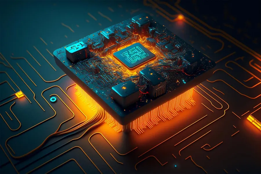 A manufacturing facility producing PCBs in the USA.