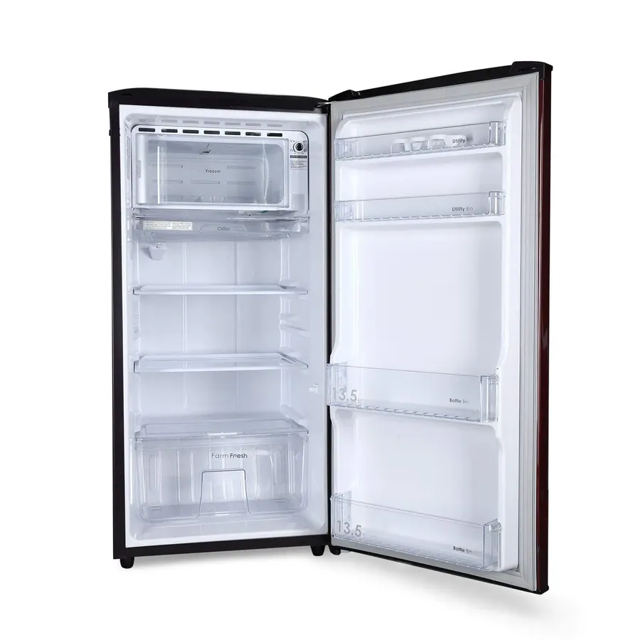 The interior of a Godrej refrigerator.