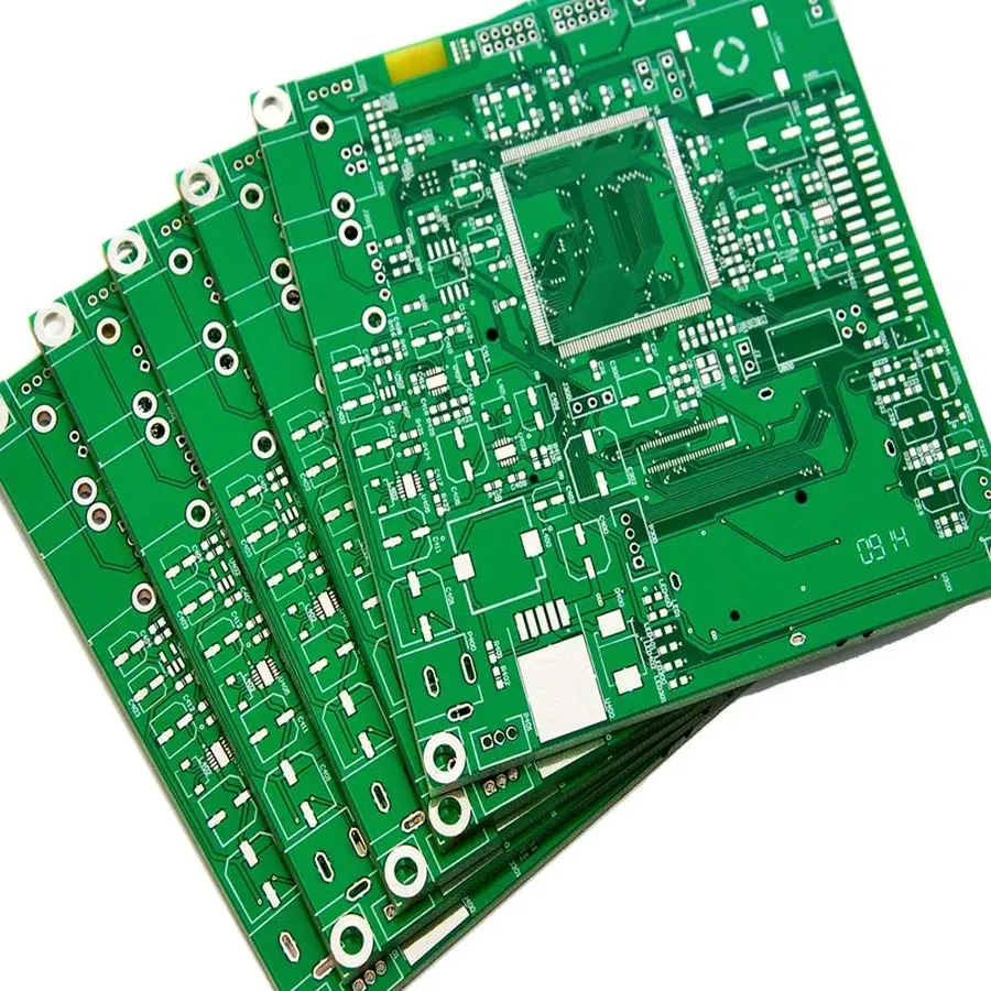 Close up shot of FR4 material used for single layer PCBs.