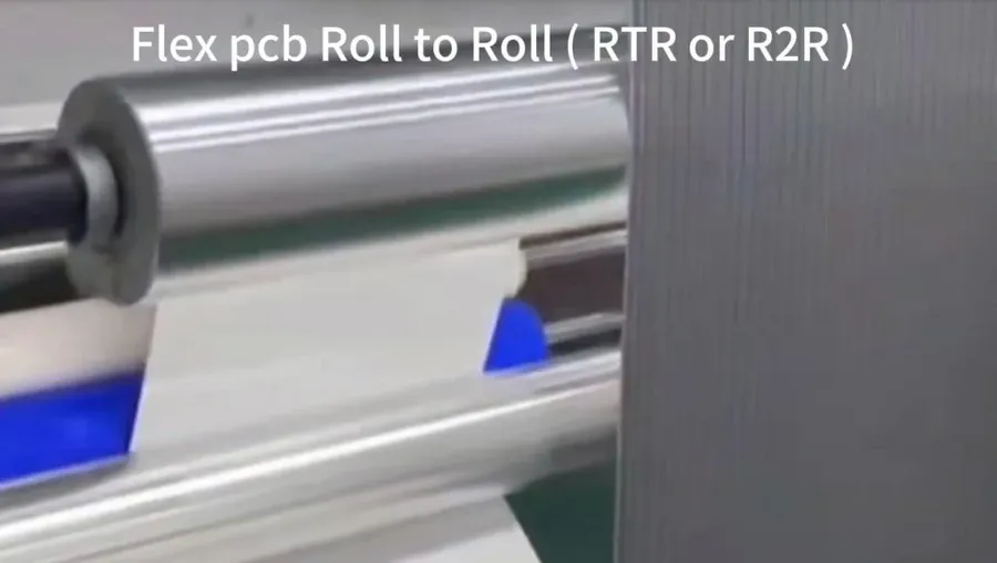 A roll-to-roll manufacturing process of flexible PCB
