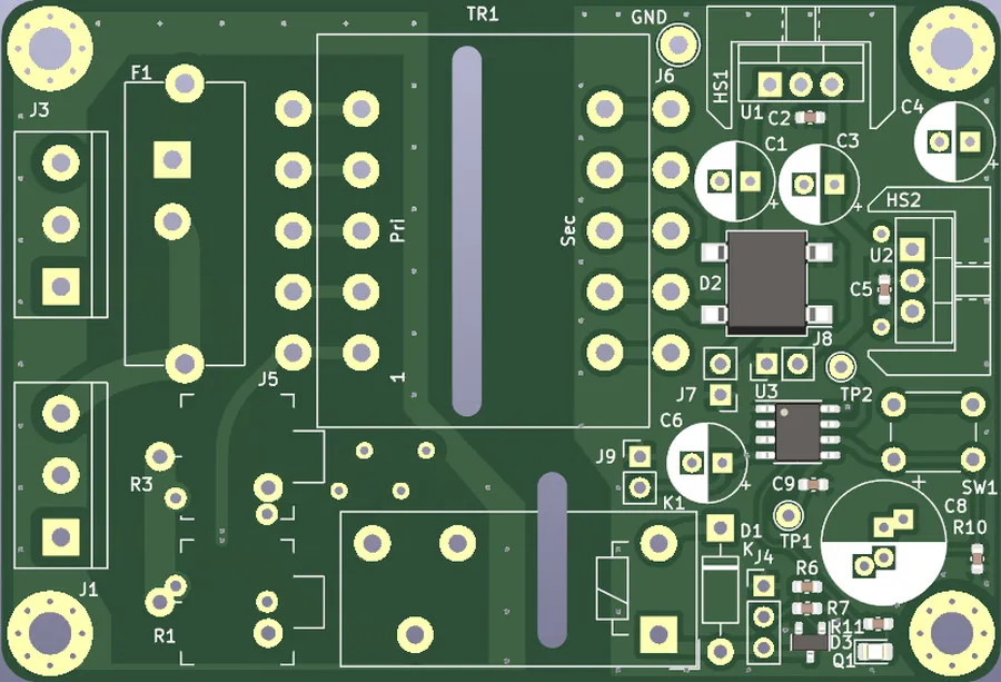 Different PCB samples, showcasing various designs and features.