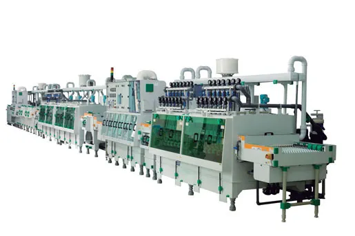 An aerial view of a PCB production facility showing various stages of manufacturing.