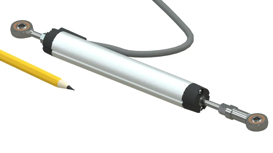 A linear potentiometer with a slider.