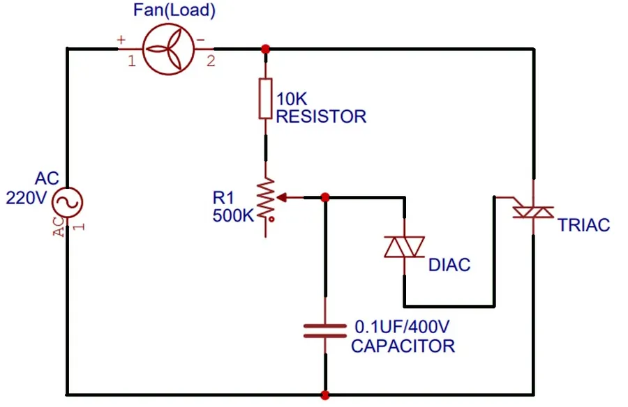 A circuit board showcasing TRIACs in a practical application.
