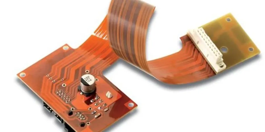 A polyimide flexible circuit board material.
