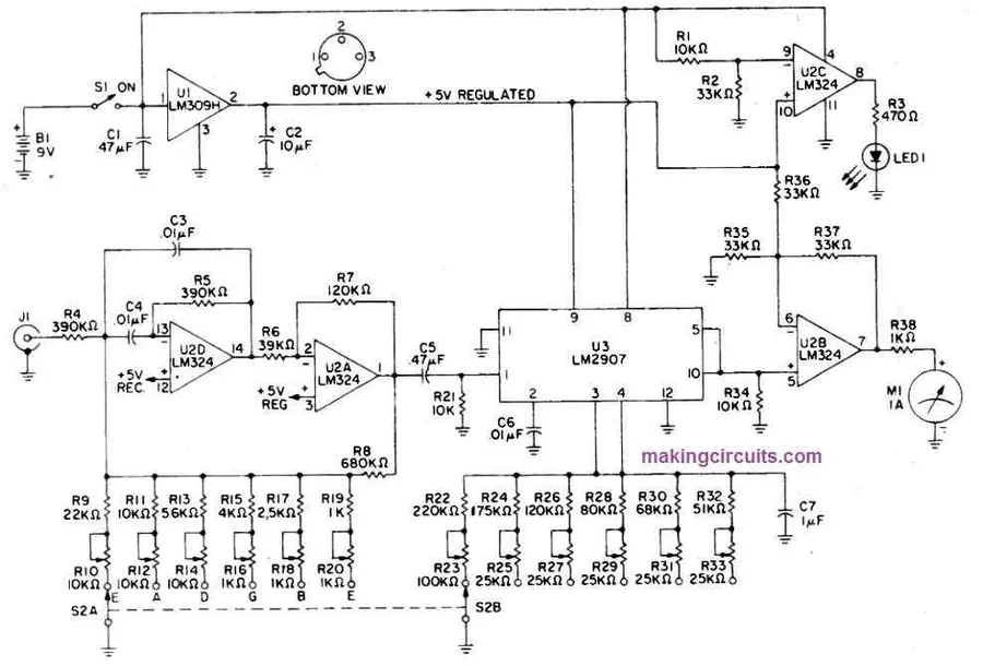 A tuning circuit featuring a varicap diode.