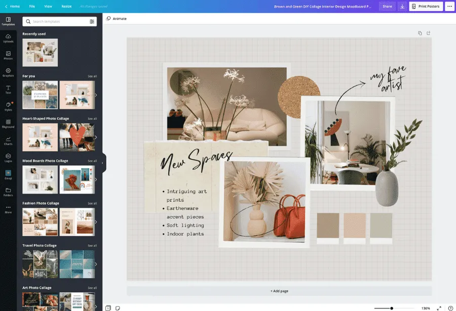 A digital design board shown on a computer screen, with various layers and components laid out.