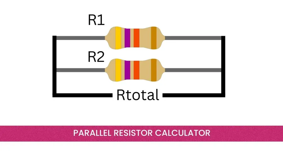 A circuit board showing resistors arranged in a parallel.