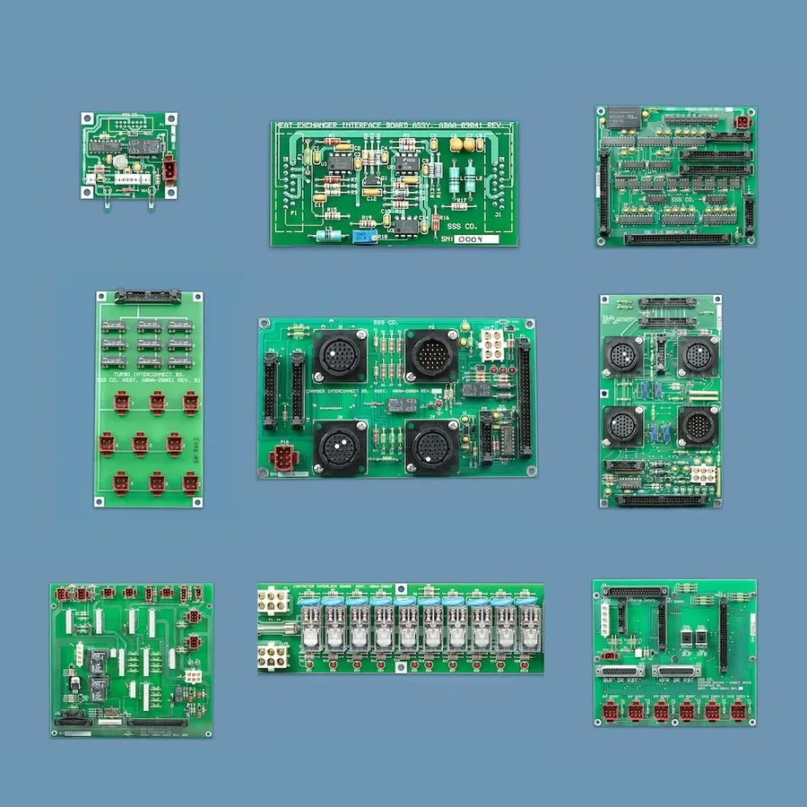 A person replacing a component on a PCB.