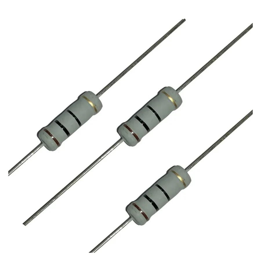 A variety of 1k resistors including metal film, carbon film and SMD type.