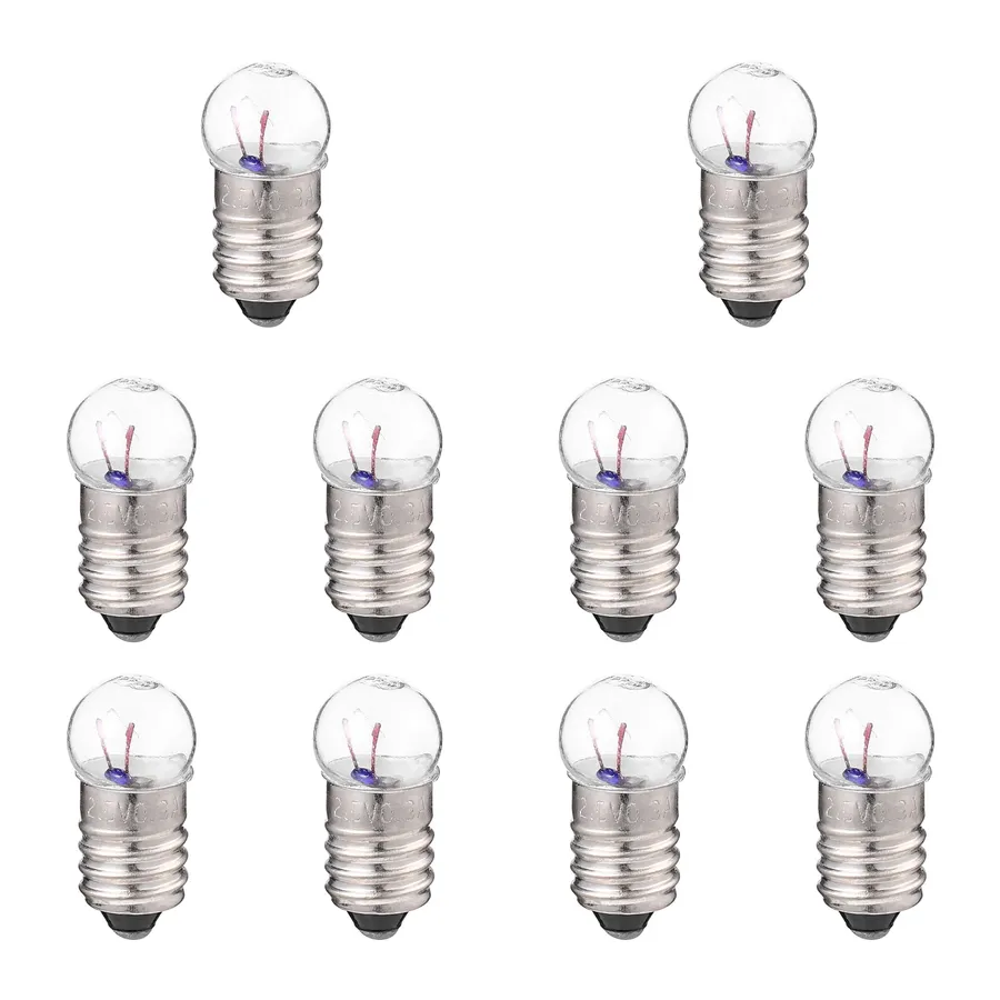 A small incandescent light bulb.
