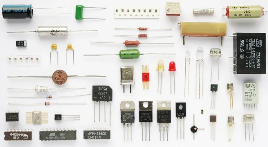 A screenshot of an online store selling electronic parts on a computer screen.