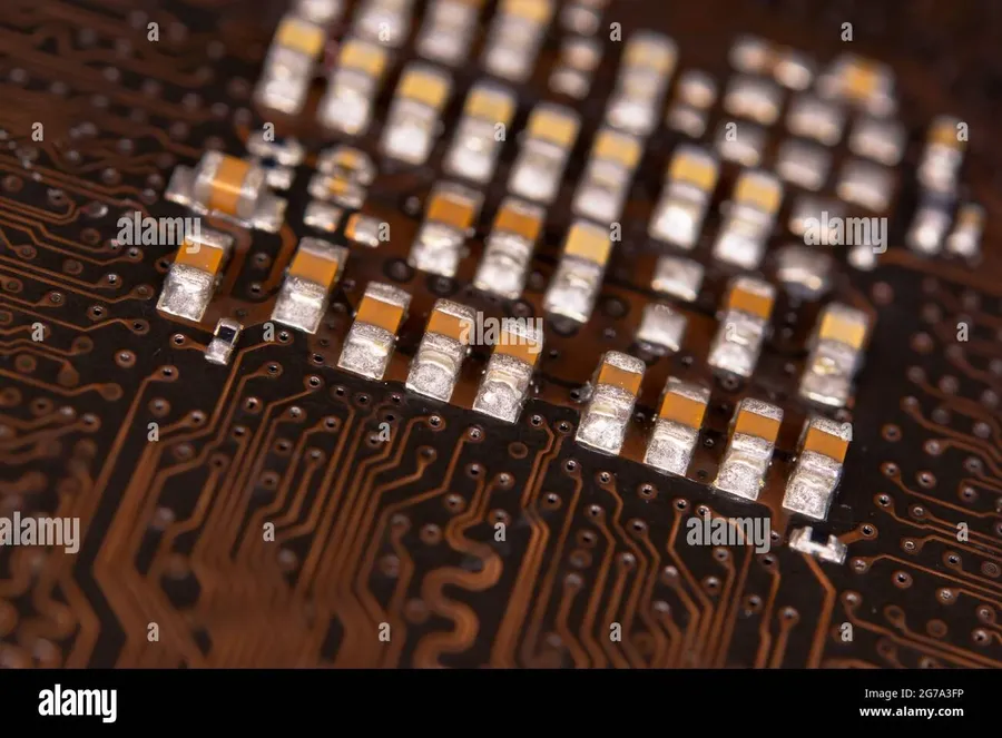 A detailed shot of a ceramic capacitor.