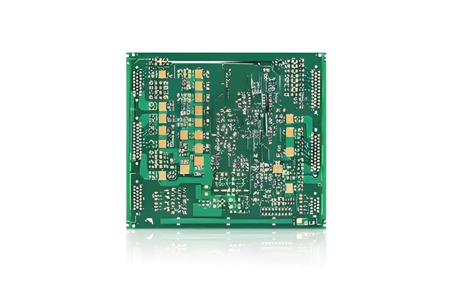 Side-by-side comparison of an RF PCB and a standard PCB.