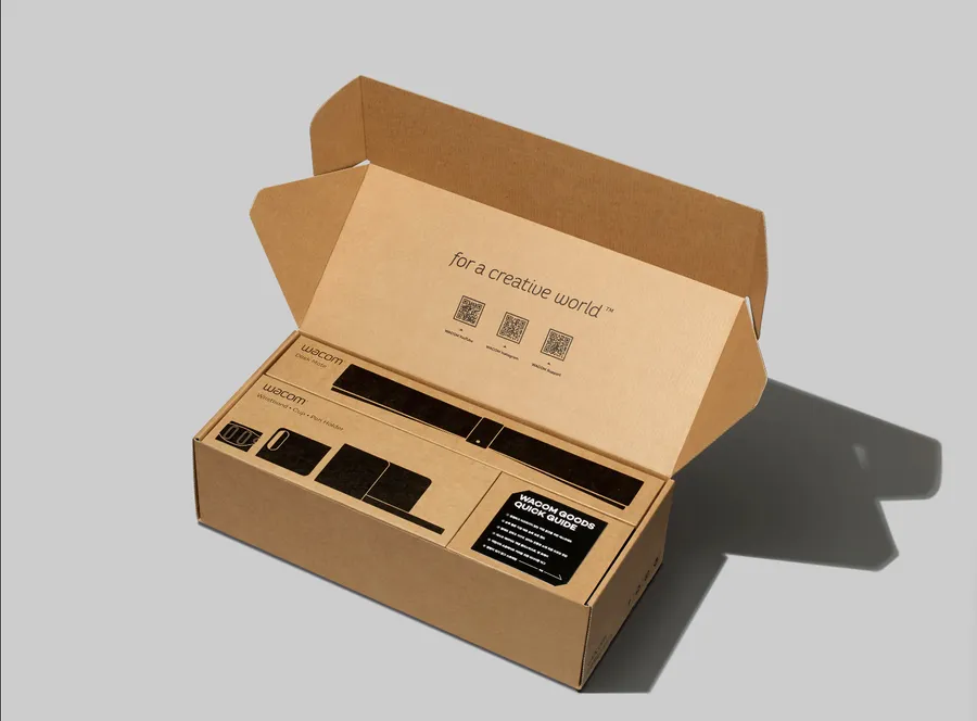 Various packages of electronic components, like reels and trays.