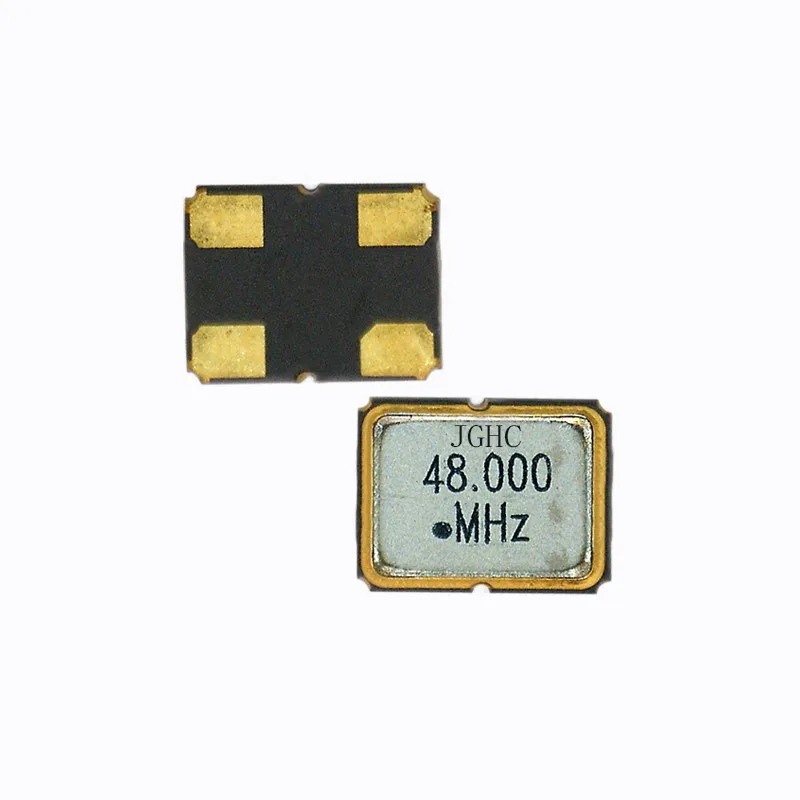 A close-up of a high precision crystal oscillator.