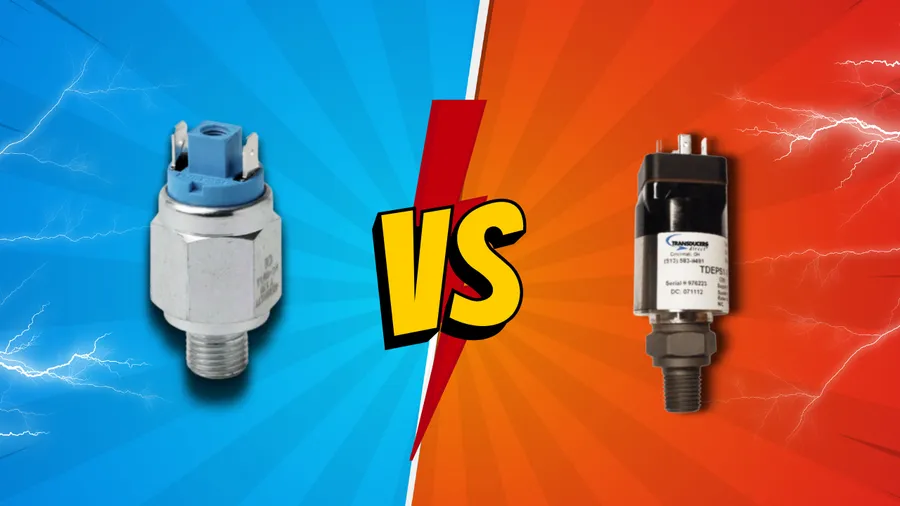 A side-by-side comparison of a mechanical switch and an electronic switch.