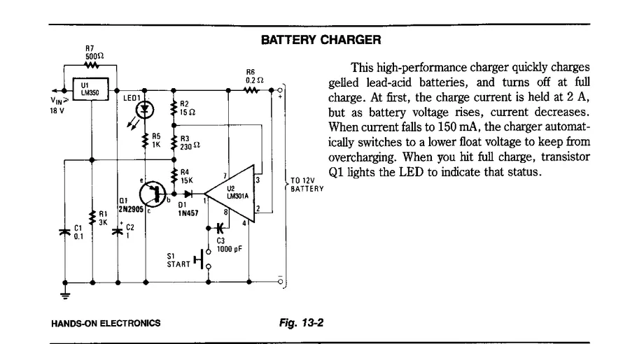 A basic circuit diagram showcasing the use of a 1N4001 diode.