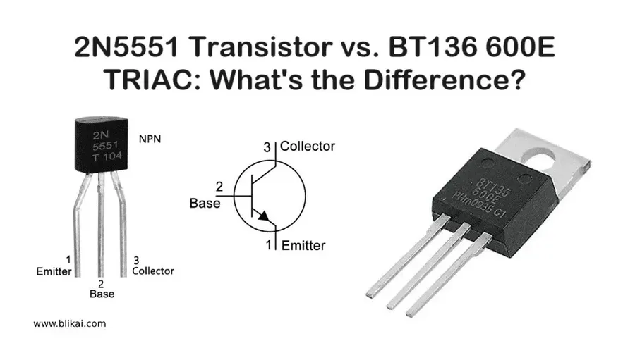 A diagram illustrating the pinout configuration of the BT136 triac.