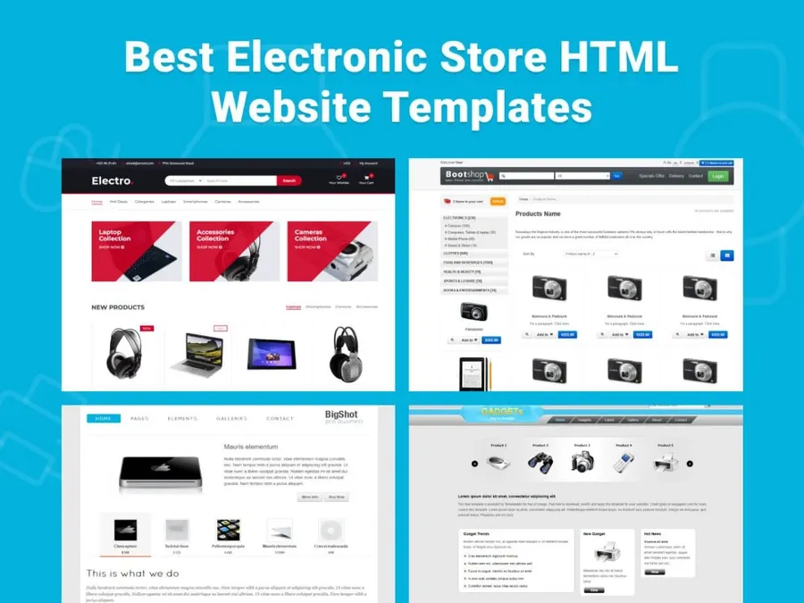 A website interface showing various electronic components available for purchase online.